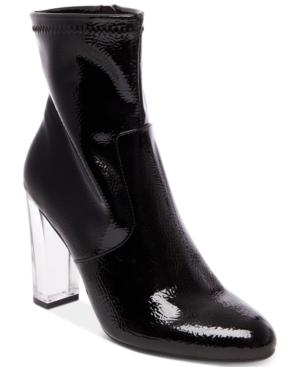 Steve Madden Eminent Lucite Block-heel Booties