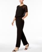 Calvin Klein Chiffon-overlay Jumpsuit