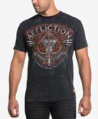 Affliction Men's Spade Cotton Flocked Graphic-print T-shirt