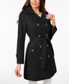London Fog Petite Belted Lightweight Trench Coat