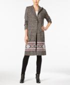 Style & Co. Hooded Duster Cardigan, Only At Macy's