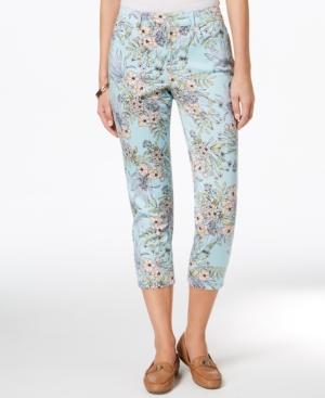 Charter Club Printed Capri Pants, Created For Macy's