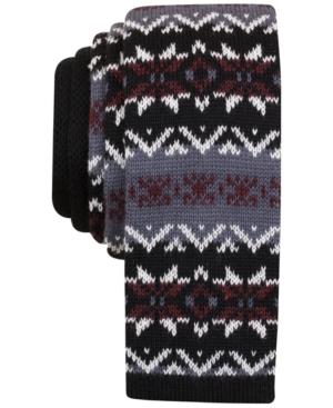 Bar Iii Men's Hagney Knit Slim Tie, Created For Macy's