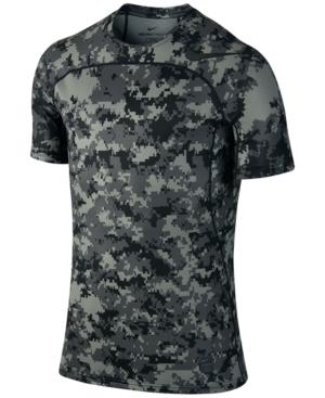Nike Men's Pro Hypercool Camo-print Compression Top