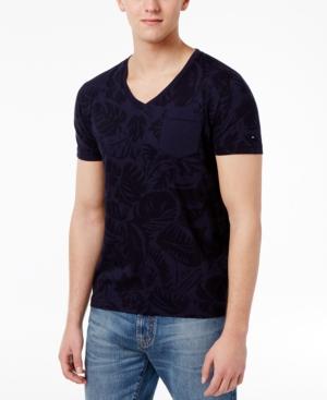 Tommy Hilfiger Men's Pocket Palm Print T-shirt