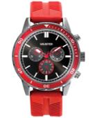 Unlisted Men's Chronograph Red Silicone Strap Watch 50mm 10027766, Only At Macy's