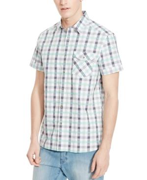 Kenneth Cole Reaction Men's Gregory Plaid Short-sleeve Shirt