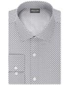 Kenneth Cole Reaction Men's Slim-fit Techni-cole Performance Greystone Dot Print Dress Shirt