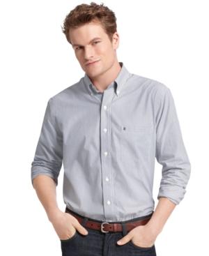 Izod Shirts, Long Sleeve Stripe Essential Shirt