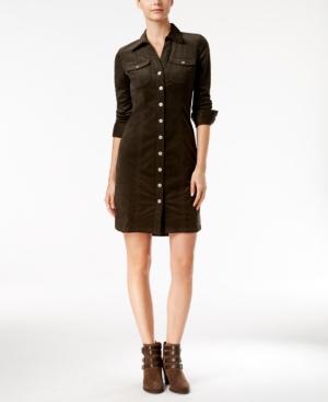 Inc International Concepts Corduroy Shirtdress, Only At Macy's