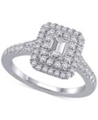 Marchesa Certified Diamond Engagement Ring (1 Ct. T.w.) In 18k White Gold