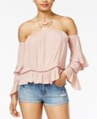 American Rag Juniors' Off-the-shoulder Top, Only At Macy's