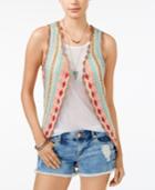 American Rag Multi-color Crochet Vest, Only At Macy's