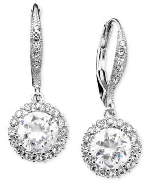 Eliot Danori Earrings, Cubic Zirconia (3 Ct. T.w.) And Crystal Accent Leverback