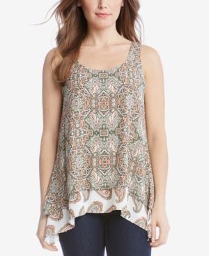 Karen Kane Contrast-hem Tank Top