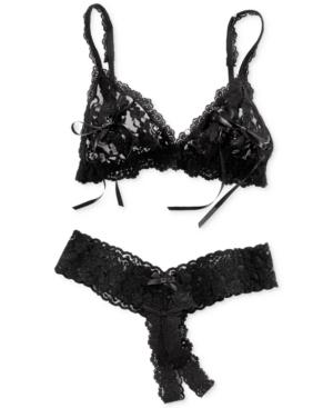 Hanky Panky After Midnight Signature Lace Peek-a-boo Bralette 487831 Women's Shoes