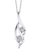 Sirena Two-stone Diamond Pendant Necklace (1/3 Ct. T.w.) In 14k Gold Or White Gold