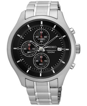 Seiko Men's Chronograph Special Value Stainless Steel Bracelet Watch 43mm Sks539
