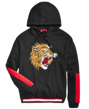 Sean John Men's Chenille Tiger Patch Hoodie
