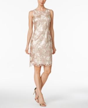 Ivanka Trump Sequined Jacquard Sheath Dress
