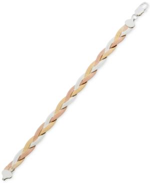 Giani Bernini Tricolor Braided Bracelet, Created For Macy's