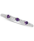 3-pc. Set Multi-gemstone Stackable Ring Set (1-1/4 Ct. T.w.) In Sterling Silver
