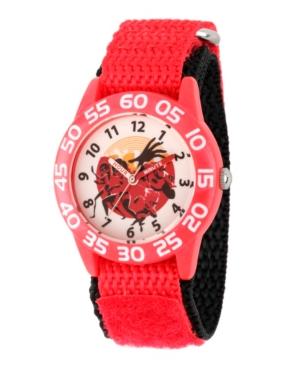 Disney The Incredibles 2 Helen Parr, Bob Parr, Jack-jack Parr, Violet Parr, Dashiell Parr Boys' Red Plastic Time Teacher Watch