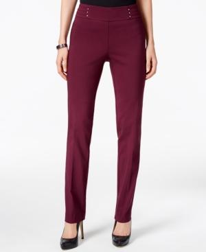 Jm Collection Petite Embellished Pull-on Pants, Only At Macy's