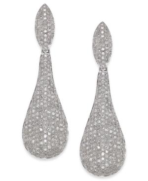 Diamond Fancy Drop Earrings (1-1/2 Ct. T.w.) In 14k White Gold