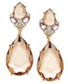 Inc International Concepts Gold-tone Bronze Double Teardrop Earrings, Only At Macy's