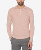 Original Penguin Men's Slim Fit Stripe Long Sleeve Henley