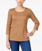 Karen Scott Scoop-neck Top, Only At Macy's