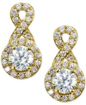 Giani Bernini Cubic Zirconia Halo Infinity Drop Earrings, Created For Macy's