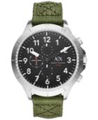 Ax Armani Exchange Men's Chronograph Green Nylon Strap Watch 50mm Ax1759
