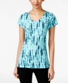 Style & Co. Tie-dyed T-shirt, Only At Macy's