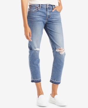 Levi's Ripped Released-hem Boyfriend Jeans