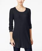 Style & Co. Petite Ribbed Sweater Tunic, Only At Macy's