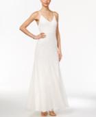 Adrianna Papell Beaded Tulle A-line Gown