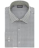 Kenneth Cole Reaction Men's Slim-fit Techni-cole Stretch Performance Gingham Dress Shirt