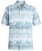 Quiksilver Waterman Men's Pina Floral-print Stripe Short-sleeve Shirt