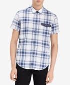 Calvin Klein Jeans Men's Plaid-print Pocket Shirt