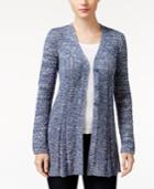 Style & Co. Knit-pattern Long-sleeve Cardigan, Only At Macy's