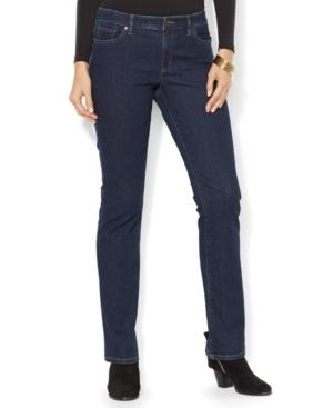 Lauren Jeans Co. Super-stretch Straight-leg Jeans, Rinse Wash