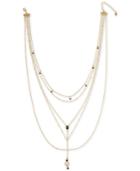 Rachel Rachel Roy Gold-tone Crystal Multi-layer Lariat Necklace, 15 + 2 Extender
