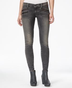 Lucky Brand Charlie Zipper-detail Skinny Jeans, Vernon Wash
