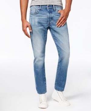 G-star Raw Men's Straight-fit Medium Indigo Jeans