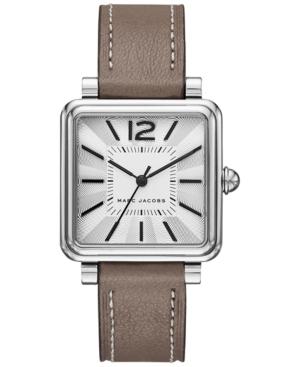 Marc Jacobs Women's Vic Cement Leather Strap Watch 30mm Mj1518