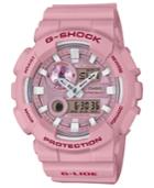 G-shock Men's Analog-digital Light Pink Resin Strap Watch 51.2mm