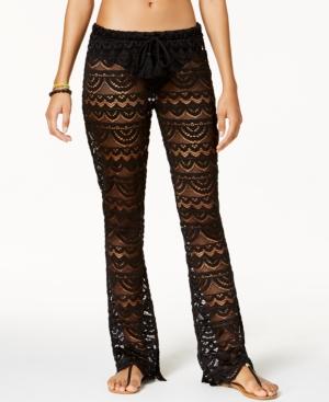 Miken Crochet Scalloped Pants Women's Swimsuit