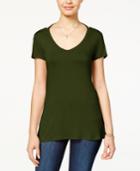 Ultra Flirt Juniors' Strappy Open-back T-shirt